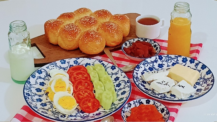 نان شیرمال لانه زنبوری 