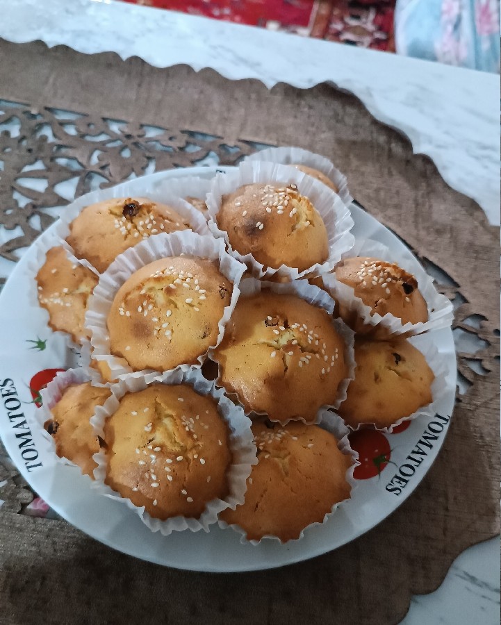 گالری تکانی♥️♥️♥️ ... کیک یزدی و سالاد ماکارونی و ته چین مرغ 