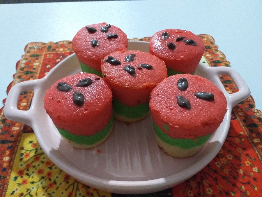 کاپ کیک هندوانه ای