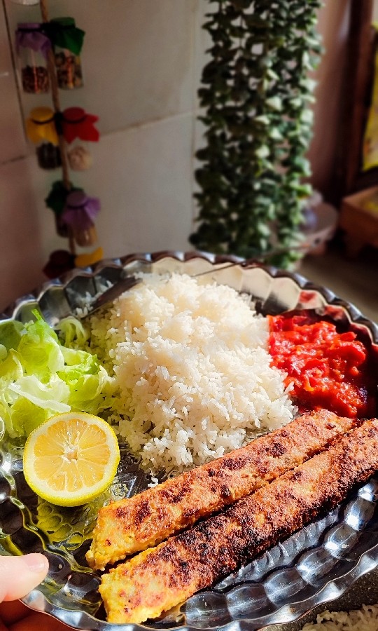 عکس کباب تابه ای مرغ 