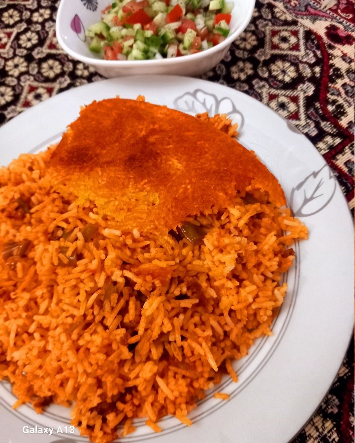 #لوبیا پلوبا سالاد شیرازی