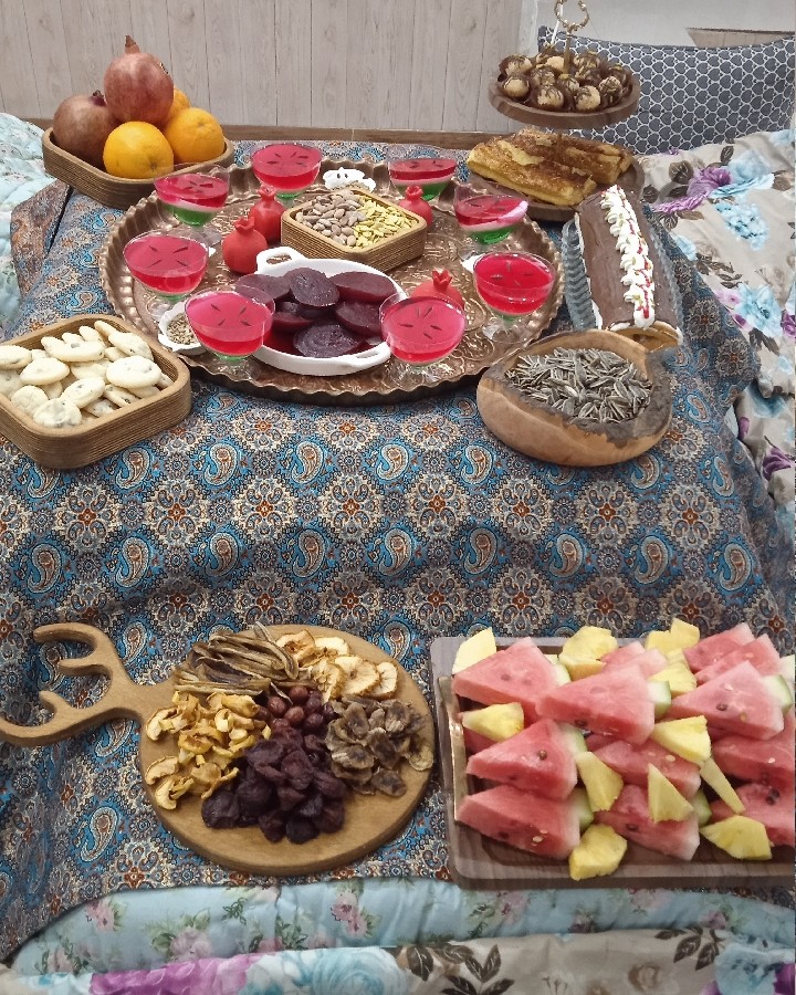 شب یلدا خونه بابا جون