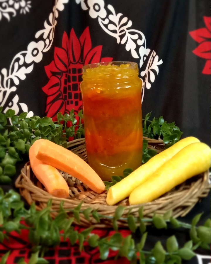 #مربای هویج دو رنگ