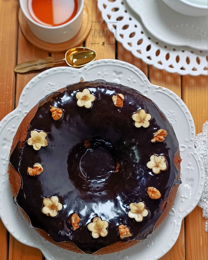 کیک موز وگردو