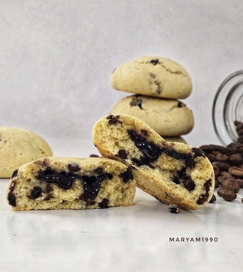 کوکی با مغز شکلات تلخ