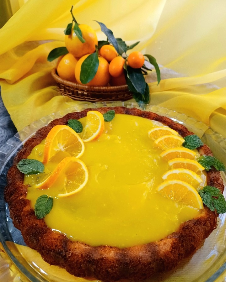 کیک پرتقال شکلاتی