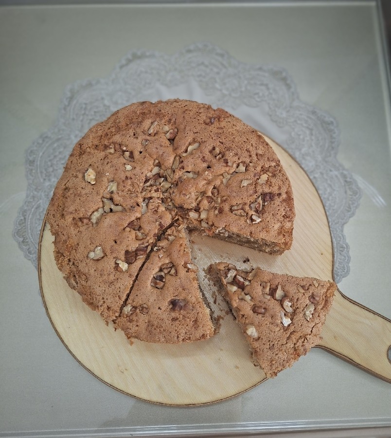 کیک هویج گردو کافی شاپ با کرم پنیری