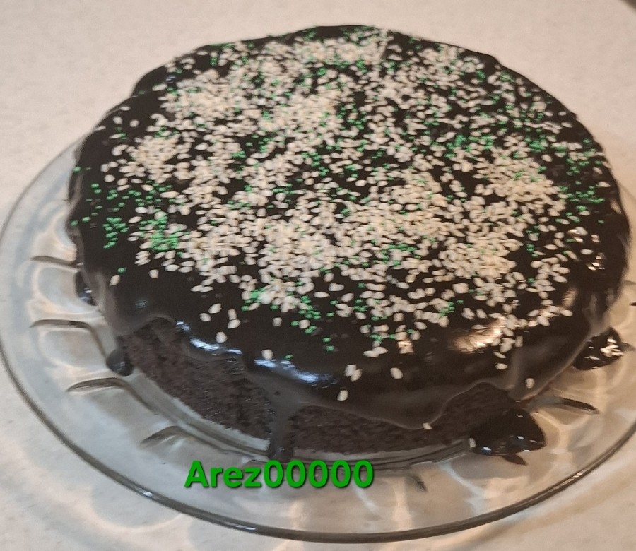 کیک شکلاتی با گاناش