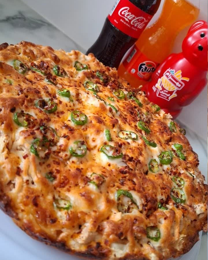 پیتزا قارچ و مرغ 