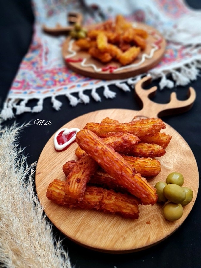 سیب زمینی بامیه ای