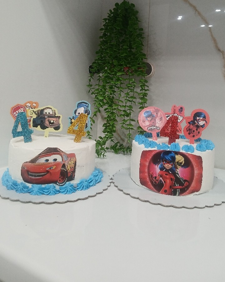 کیک تولد ۴سالگی سه قلوها?