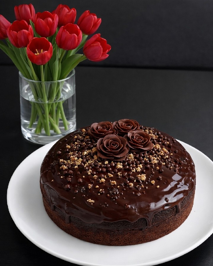 کیک دبل چاکلت 