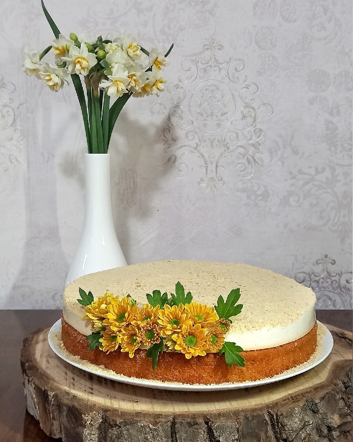 چیز کیک پرتقالی به مناسبت ولادت حضرت علی علیه السلام و روز مرد
