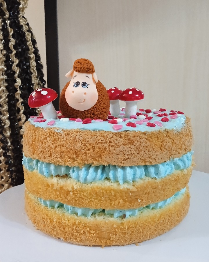 کیک اسفنجی بدون شیر، بکینگ پودر و روغن