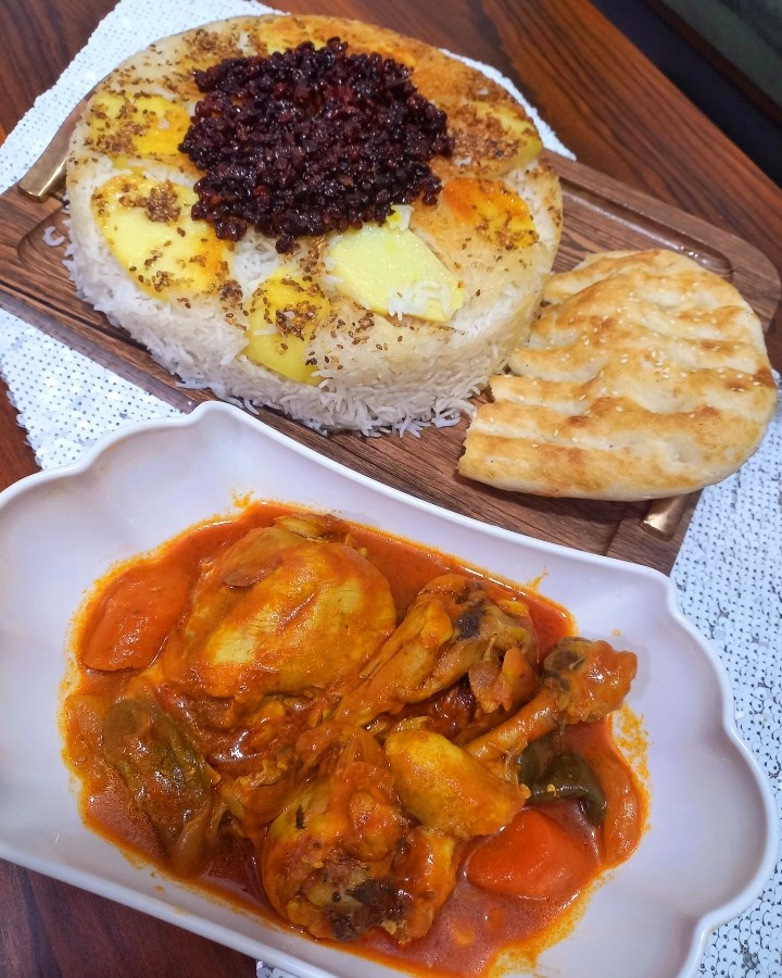 زرشک پلو با مرغ