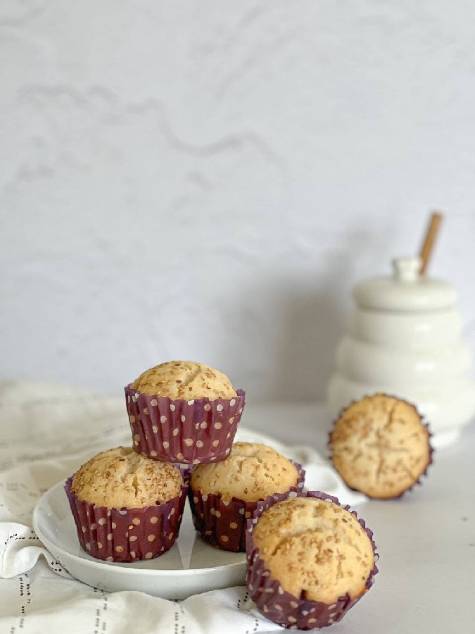 کاپ کیک عسلی بدون تخم مرغ