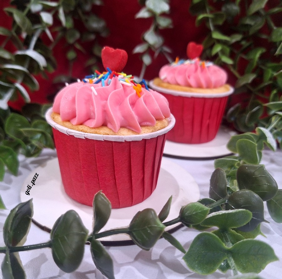 کاپ کیک وانیلی 