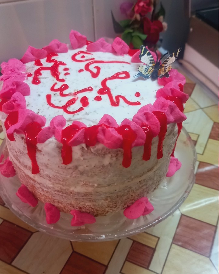 کیک سوپرایزی برای عروس خواهرم☺️?