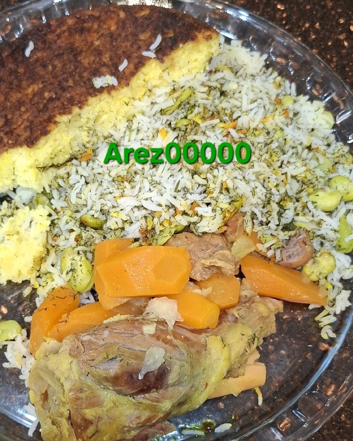 باقالی پلو ماهیچه 