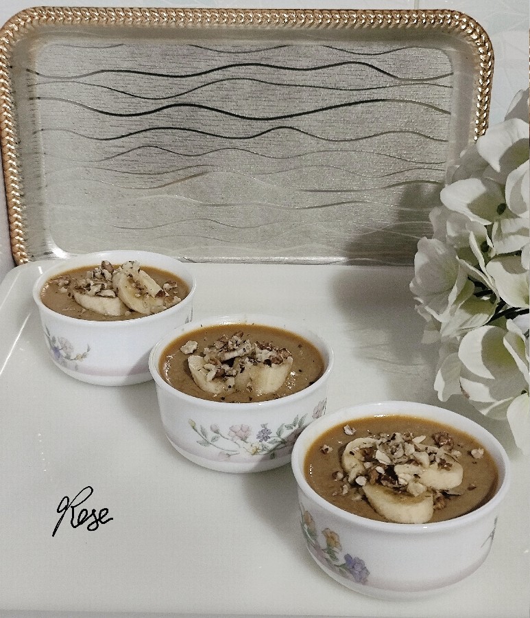 عکس دسر کاراملی بدون خامه و ژلاتین