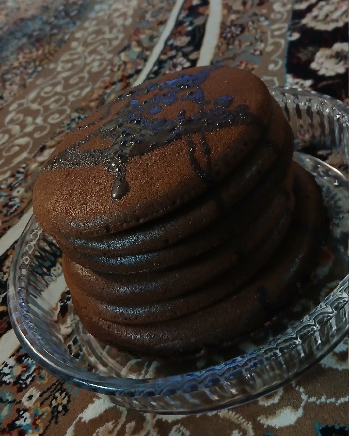 عکس پنکیک شکلاتی