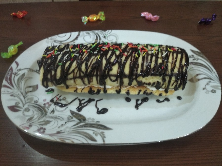 عکس کیک رولت