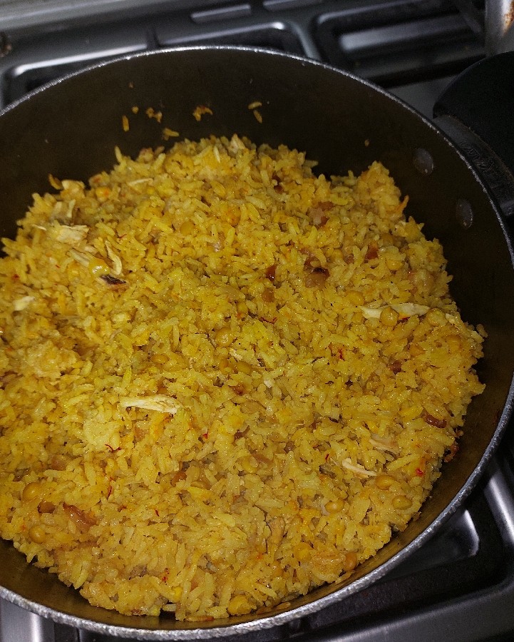 عکس قيمه لای پلو