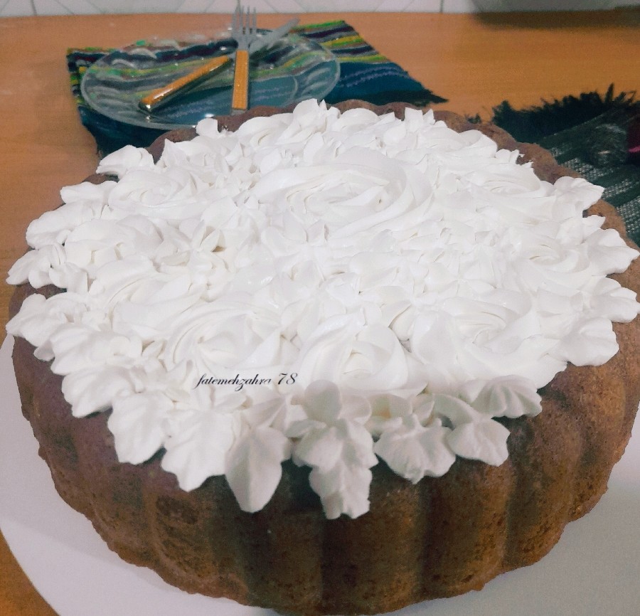 کیک شیر داغ برای تولدم