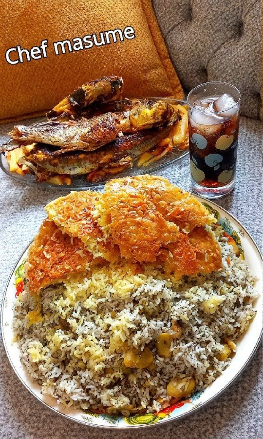 باقاله پلو با ماهی  
تقدیم به نگاه قشنگتون 