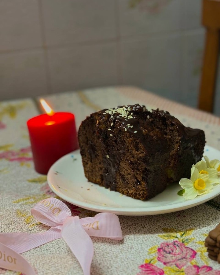 کیک شکلاتی به همراه گاناش