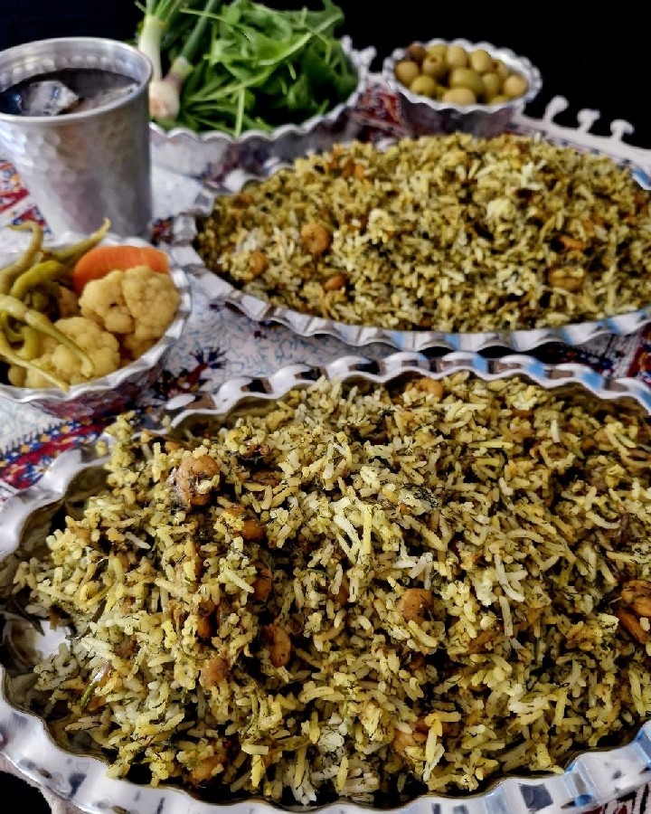 
پلو میگو با شوید
