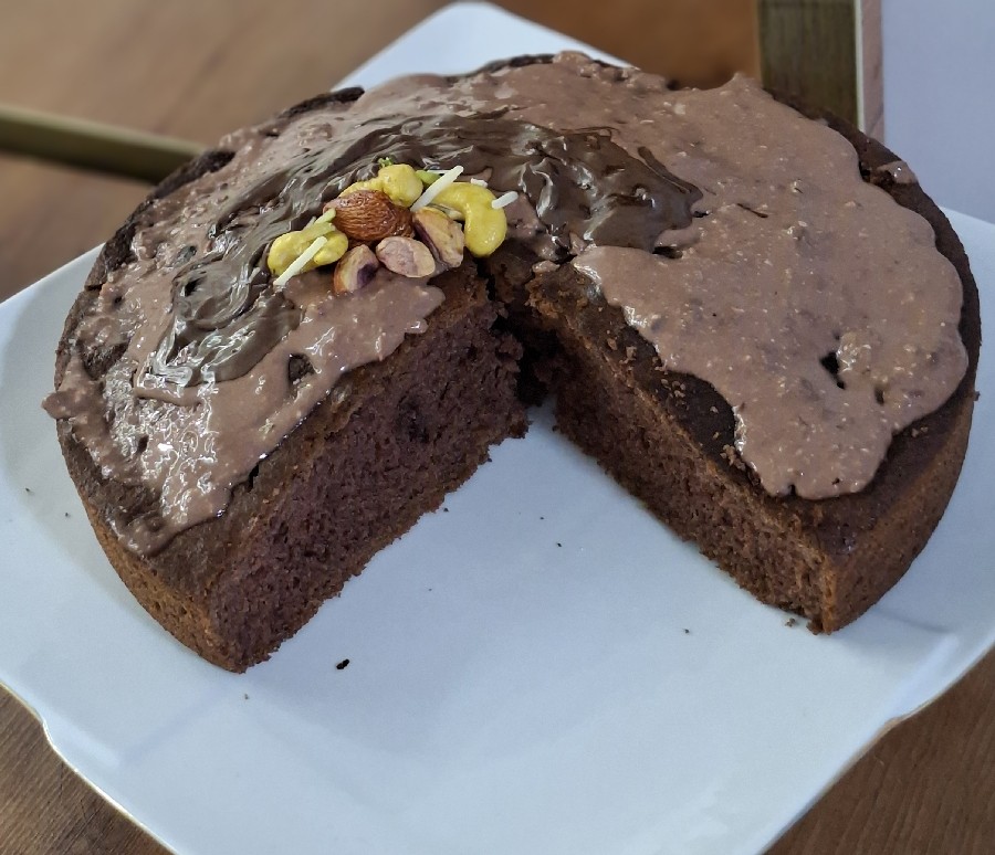 کیک شکلاتی ساده توستری 