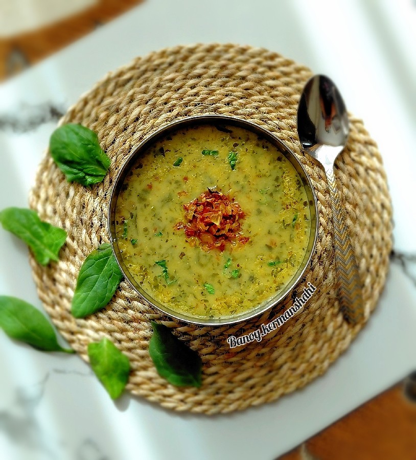 آش ترخینه با اسفناج ?