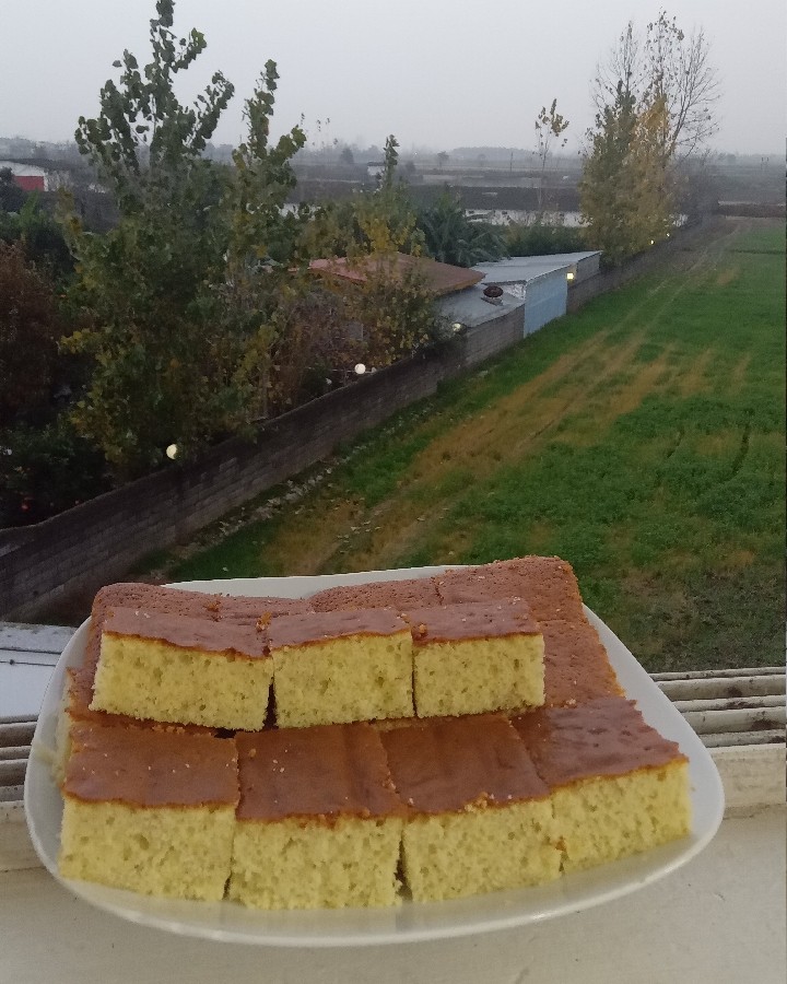 
کیک تخته ای موزی