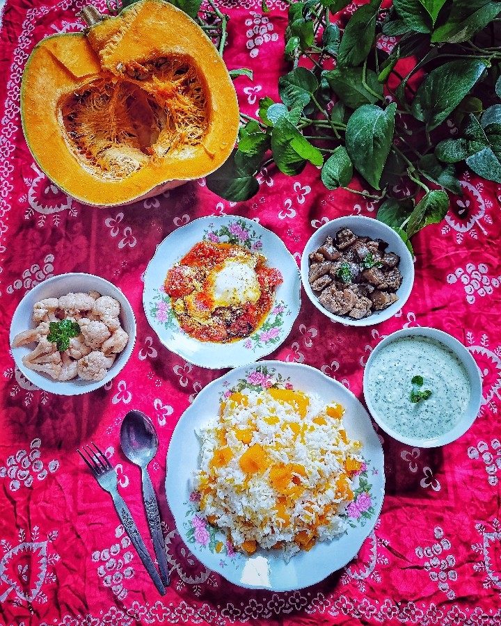 کدو تنبل پلو