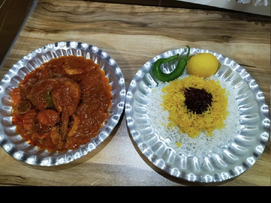 زرشک پلو با مرغ 