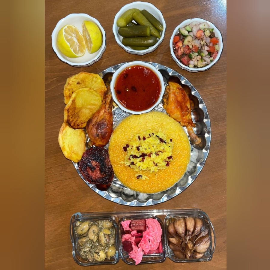 زرشک پلو با مرغ