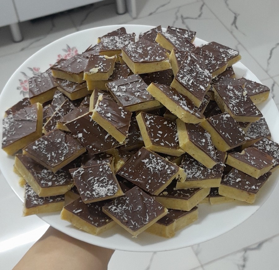 حلوا دورنگ شکلاتی