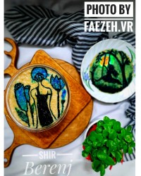 شیر برنج خامه ای با شیره