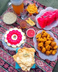 سفره افطار ...پنجمین روزمبارک رمضان طاعات و عبادات قبول حق