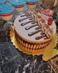 کیک تولد وژله بستنی ۱۵سالگی پسرم❤❤❤