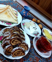 رولت رنگینک خرما