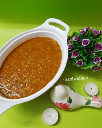 عدسی با بلغور گندم با دستور