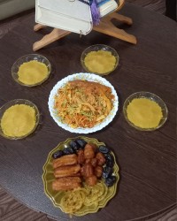 سفره افطاری ساده ام