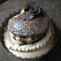 پنکیک با مغز شکلات