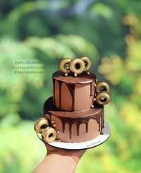 کیک شکلاتی کیک طبقاتی