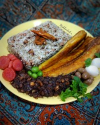 لوبیا پلو با ماهی