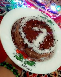 کیک یخچالی به مناسبت ۱ سالگی پیجم ❤ ۱ سالگی پیجم مبارکمم