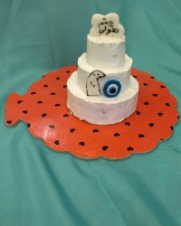 مینی کیک سه طبقه چشم نقولی