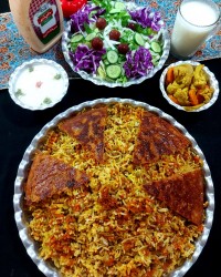 هویج پلو مخلوط